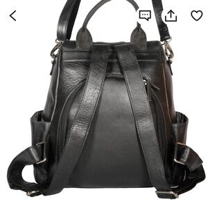 Convertible Anti Theft Leather Back Pack
